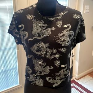 Faded Rose Open Back blouse Size-Junior XL - NWT